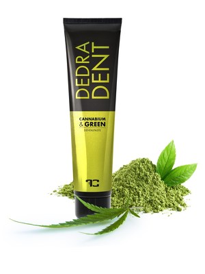 DEDRA DENT bylinn prodn zubn pasta CANNABIUM  GREEN s konopnm olejem, zel 100 ml - zobrazit detaily